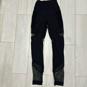 Lululemon 2 black 25” mesh and pocket legging.